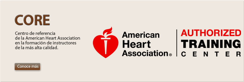 Core, Centro de referencia de la American Heart Association en la  formaci�n de instructores de la m�s alta calidad.